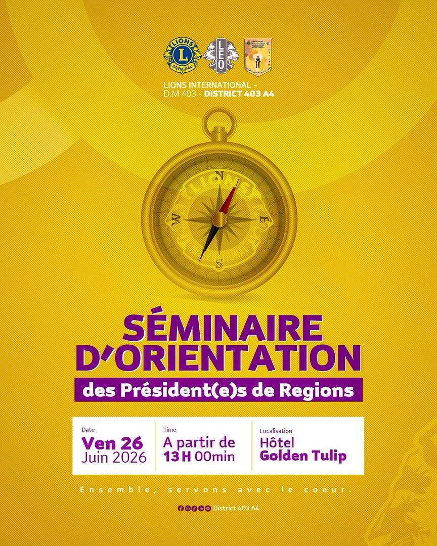Seminaire d orientation des President(e)s de Regions